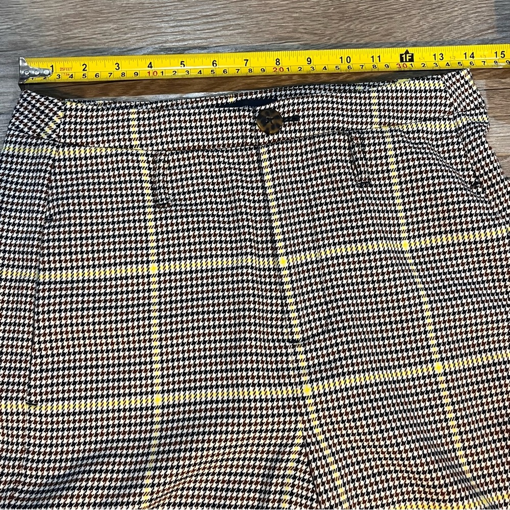 Scotch And Soda plaid Wide-Leg High-Rise Checked Pants Size S - Picture 6 of 16